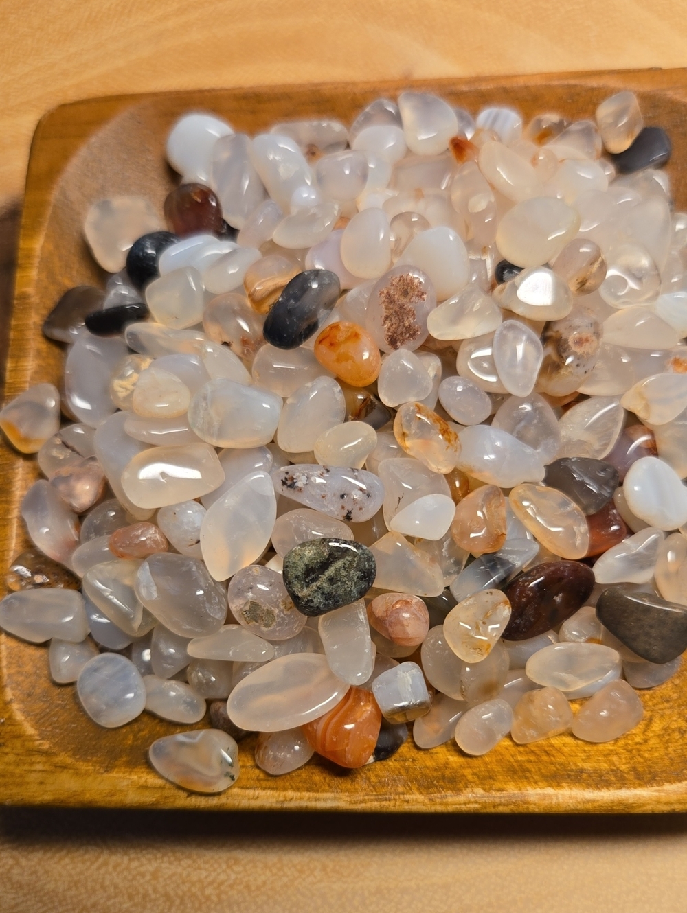 Polished Tumbled Agate and Chalcedony